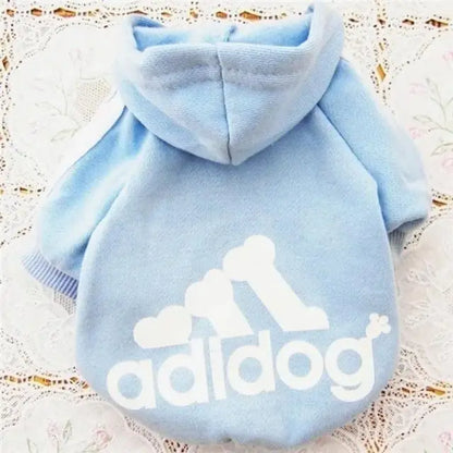 Autumn Winter Warm Dog Clothes Adidog Dog Hoodies Pet Warm Coat for Medium Large Dog Jacket Sweater Puppy French Bulldog Clothes