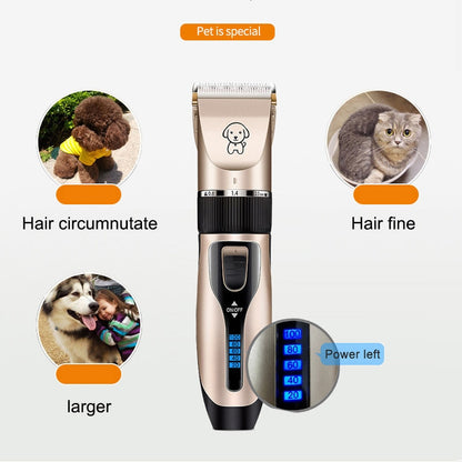 Pet Cat Dog clippers professional Dogs grooming clipper groomer kit USB Rechargeable Low-noise Pets Hair Trimmer Display battery