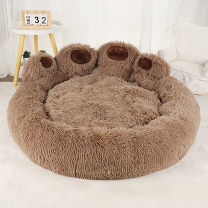 Fluffy Dog Bed Large Pet Products Dogs Beds Small Sofa Baskets Pets Kennel Mat Puppy Cats Supplies Basket Blanket Accessories